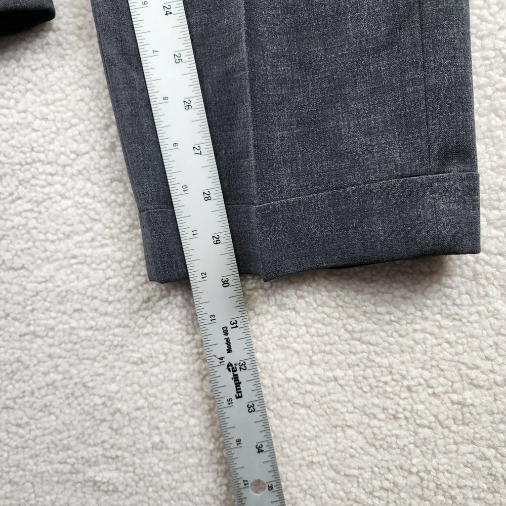 Lauren Ralph Lauren High Performance‎ Wool Pleated Pants Mens 38x30 Grey Cuffed